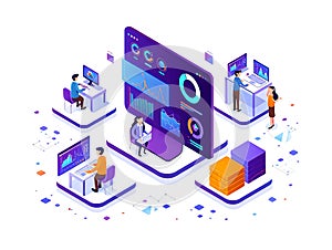 Team Collaborating on Data Analysis and Business Intelligence Projects