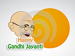 Illustration of Gandhi Jayanti Background