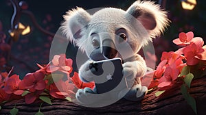 Cute Koala Anime Wallpaper photo