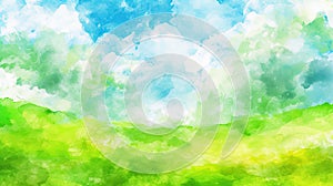 Serene Watercolor Landscape