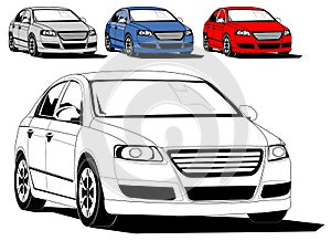 Illustration of generic car