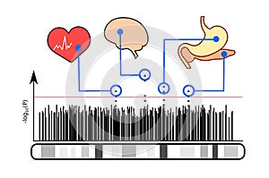 Illustration of genome-wide association studies