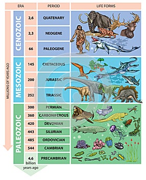 Geological periods photo