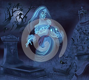 Illustration of a ghost