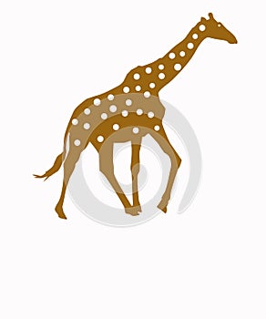 Illustration of a giraffe photo