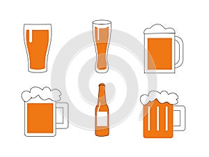 Illustration of a glass of beer