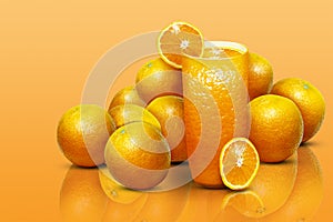 Illustration of a glass of orange juice