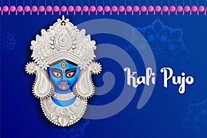 Happy Diwali Hindu Holiday background for light festival of India photo