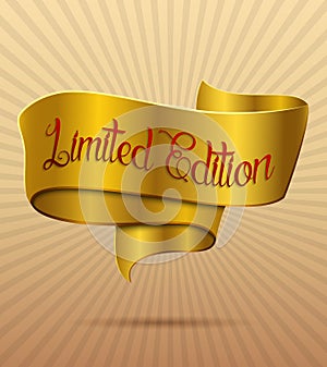 Golden banner limited edition