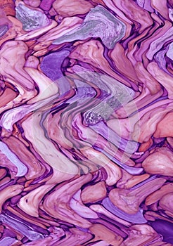 Illustration of Gradient Purple Mystique Wavy Layers for Abstract Backdrop