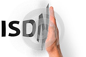 Illustration for the gradual shutdown of the ISDN technology