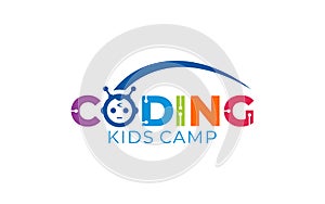 Illustration vector graphic of a coding, programmer, Coder Company logo design template