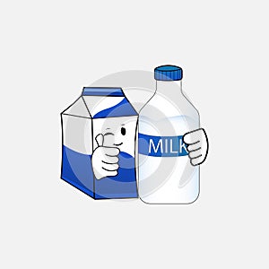 illustration graphic vector cute milk cartoon character