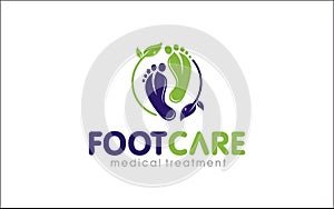 Illustration graphic vector of footcare medical treatment company or clinic logo design template