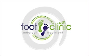 Illustration graphic vector of footcare medical treatment company or clinic logo design template