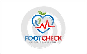 Illustration graphic vector of footcare medical treatment company or clinic logo design template