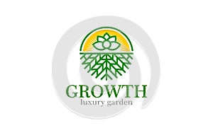 Illustration graphic vector of gardening and landscape services Suitable for nature or environment logo design template