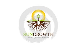 Illustration graphic vector of gardening and landscape services Suitable for nature or environment logo design template