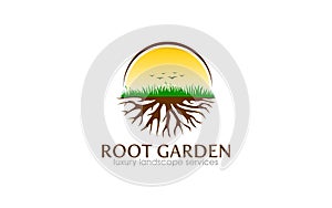 Illustration graphic vector of gardening and landscape services Suitable for nature or environment logo design template