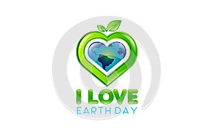 Illustration graphic vector of a happy earth day for environment safety celebration logo design template