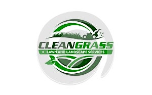 Illustration graphic vector of lawn care, landscape services, grass concept logo design template