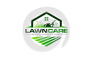 Illustration graphic vector of lawn care, landscape services, grass concept logo design template