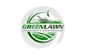 Illustration graphic vector of lawn care, landscape services, grass concept logo design template