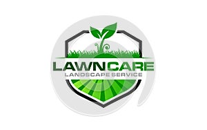 Illustration graphic vector of lawn care, landscape services, grass concept logo design template