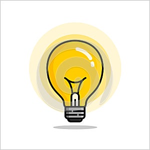 Illustration graphic vector of light bulbs are lit.