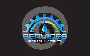 Illustration graphic vector of septic tank clean service logo design template