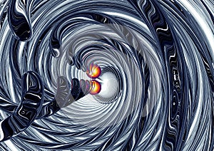 Illustration of Gravitational Waves
