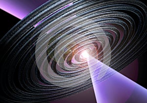 Illustration of Gravitational Waves photo