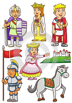 Illustration of Greek Roman cartoon