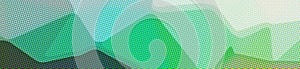 Illustration of green Dots background, abstract banner.