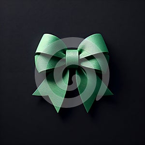 a little green silk bow