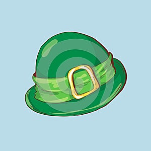 Illustration, green St. Patrick s Day hat