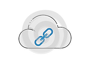 Cloud computing or online connections, symbolizing data storage