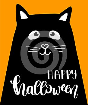Illustration of Halloween kitten