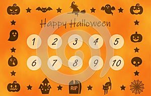 Halloween stamp card design