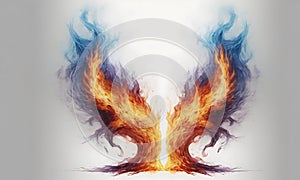 Fire drawing pattern illustration, Gradient abstract texture.