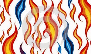Fire drawing pattern illustration, Gradient abstract texture.