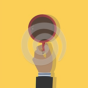 Illustration of hand holding coffee cup