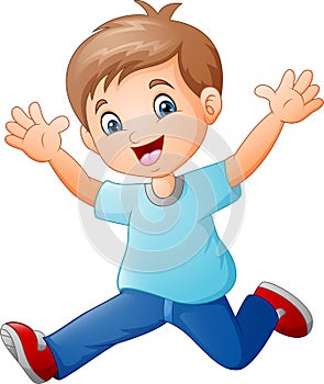 Happy boy cartoon