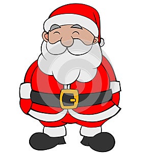 Happy Cartoon Santa Flat Color JPEG photo