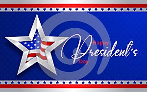 Illustration Of happy Presidents Day Background. Vector illustration
