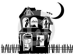 Illustration of a Haunted House