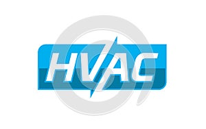 Illustration of Heating and Cooling logo design