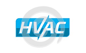 Illustration of Heating and Cooling logo design photo