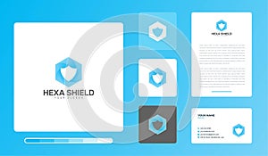 Illustration Of Hexa Shield Logo Design