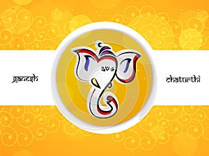 Illustration of Hindu festival Ganesh Chaturthi Background